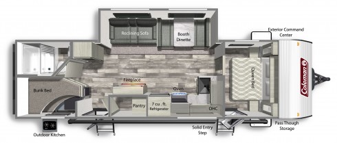 2022 DUTCHMEN COLEMAN LANTERN 285BHWE, , floor-plans-day image number 0